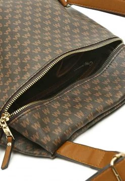 MISAKO MONOGRAM Sac à Dos Brown Femme -Promos MISAKO Boutique 02a4f2af34084628bc51885ce30d7f3c