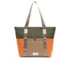 MISAKO Cabas Orange/dark Green/beige Femme
