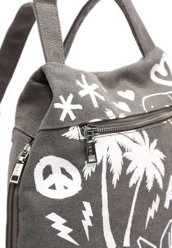 MISAKO GRAFFITI Sac à Dos Grey/white Femme -Promos MISAKO Boutique 16f1aadb1c09426dad8ebb352892f87b