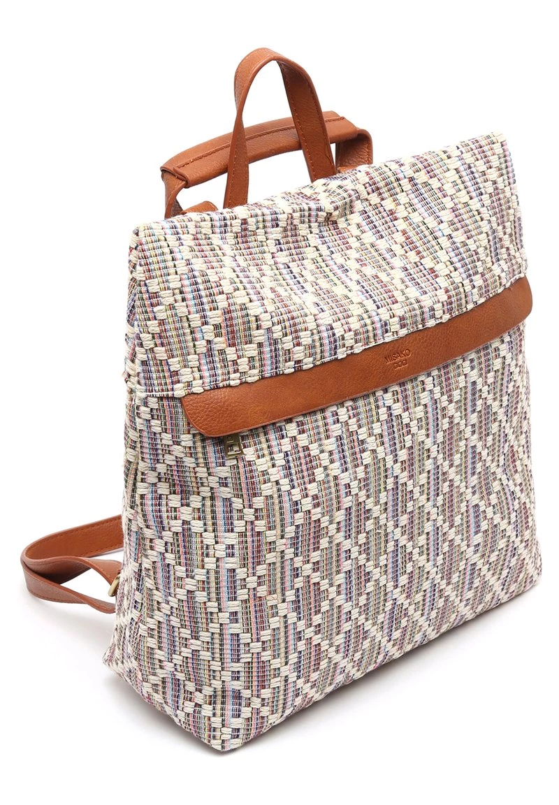 MISAKO Femme NEPALI Sac à Dos Beige 3 MISAKO Femme NEPALI Sac à Dos Beige – Image 3