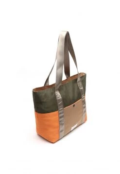 MISAKO Cabas Orange/dark Green/beige Femme -Promos MISAKO Boutique 2dfa362493c34423b381fdc74fc9adcd