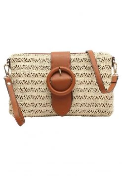 MISAKO Femme POMO RAFFIA Sac Bandoulière Beige