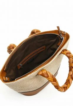 MISAKO TRENZO RAFFIA Sac à Main Sand Femme -Promos MISAKO Boutique 57257df32775476daa926afab29ca567