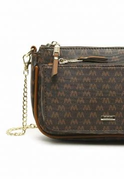 MISAKO MONOGRAM Sac Bandoulière Brown Femme -Promos MISAKO Boutique 5f9b869ff7914c1f81663a72dd682512