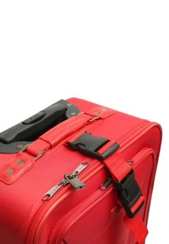 MISAKO Unisex LESLIE SMALL Valise à Roulettes Red -Promos MISAKO Boutique 6265bd7d15154775a2febca3a916736a