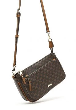 MISAKO MONOGRAM Sac Bandoulière Brown Femme -Promos MISAKO Boutique 68974e56728949f286ab12c3a7b04832
