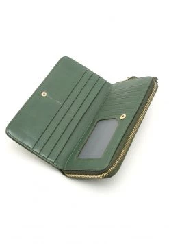 MISAKO Femme CLASSI BIG Portefeuille Green -Promos MISAKO Boutique 98d9bd5a5c4542588dcccd6db6d2056d