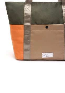 MISAKO Cabas Orange/dark Green/beige Femme -Promos MISAKO Boutique b66af61187204a468cf458f87fa30069