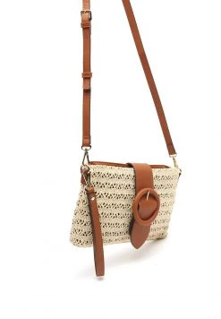 MISAKO Femme POMO RAFFIA Sac Bandoulière Beige -Promos MISAKO Boutique bbfff2ac1d634dad9c22930c51defeba