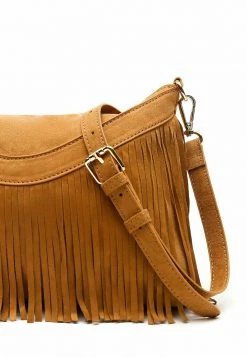 MISAKO Femme FRINGITO Sac Bandoulière Camel -Promos MISAKO Boutique cd1a30ff7dfc4e4190d02a518be0b92a