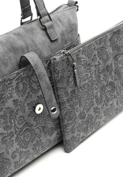 MISAKO FRISE Sac à Main Grey Femme -Promos MISAKO Boutique d2354ff881b248e79be1f08edf94d1c4