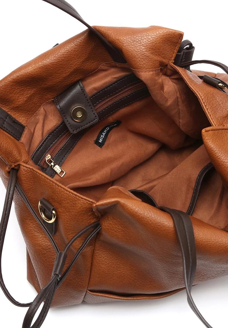 MISAKO Femme Sac à Main Camel 4 MISAKO Femme Sac à Main Camel – Image 4