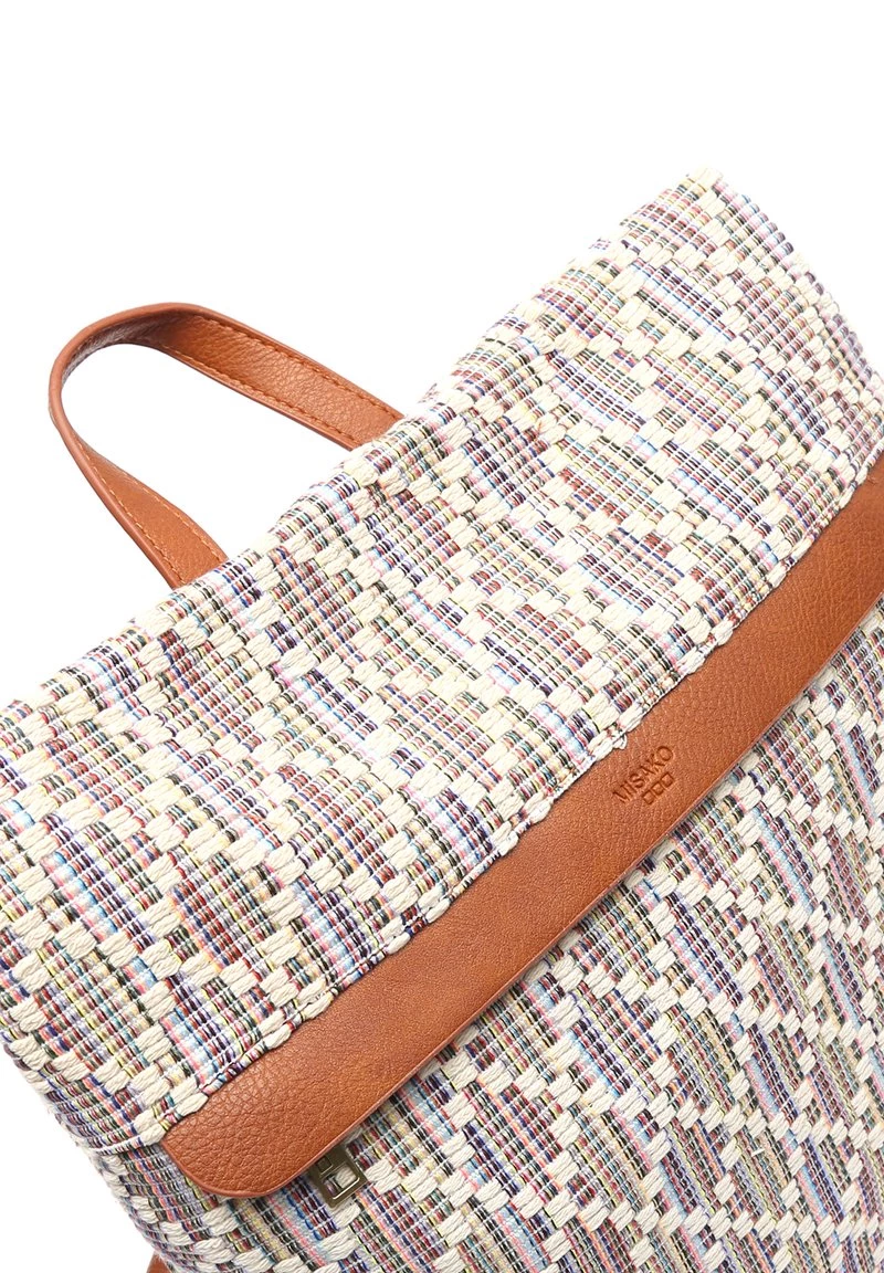 MISAKO Femme NEPALI Sac à Dos Beige 5 MISAKO Femme NEPALI Sac à Dos Beige – Image 5