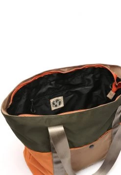 MISAKO Cabas Orange/dark Green/beige Femme -Promos MISAKO Boutique dc85e7cfa8cd43268323a82e85a87731